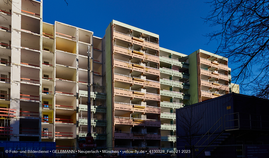 21.02.2023 -  Mega-Sanierung in der Kurt-Eisner-Straße in Neuperlach